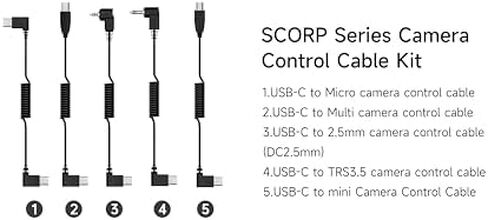 Feiyu SCORP Mini-3 Pro 3-Axis Gimbal Stabilizer with SCORP Series Camera Control Cable Kit in Saudi Arabia