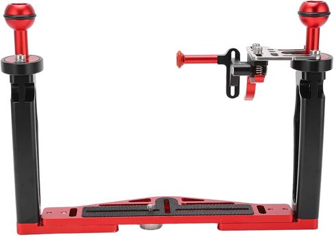 Dual Handle Tray Stabilizer Rig for Underwater Photography with Shutter Trigger Made of Sturdy Aluminum Alloy Material in Saudi Arabia