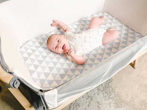 Premium Bassinet Fitted Sheet for Halo, Mika Micky, Maxi COSI & Others - 4 Pack 100% Jersey Knit - Bedding for Standard Size Oval or Halo Pads for Boys & Girls in Kuwait