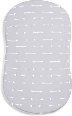 Premium Bassinet Fitted Sheet for Halo, Mika Micky, Maxi COSI & Others - 4 Pack 100% Jersey Knit - Bedding for Standard Size Oval or Halo Pads for Boys & Girls in Kuwait
