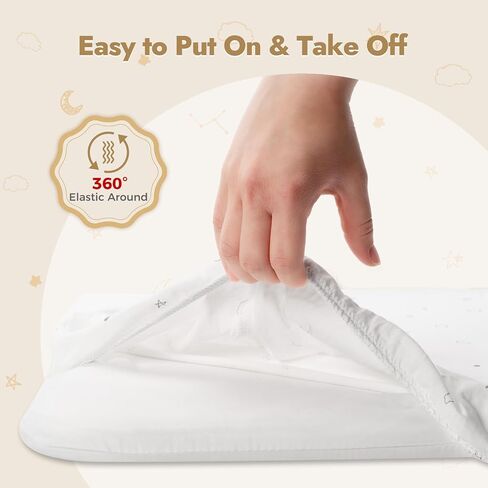 Papablic 2-Pack Baby Bassinet Sheets Fitted Mattress 33" x 21.6" | Starry Night, 100% Cotton, Fits Papablic 2-in-1 Mesh Bedside Sleeper and Standard Bassinet Mattress Pads in Saudi Arabia