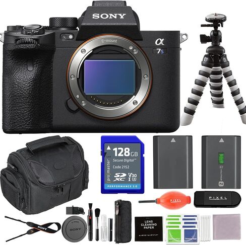 Sony Alpha a7S III Mirrorless Full Frame Camera Bundle with Extra Battery, 128GB Memory Card, Flexible Tripod, + More | Sony a7SIII in Kuwait