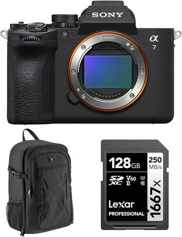 كاميرا Sony Alpha 7 V بدون مرآة، ومستشعر Exmor RS مكدس جزئيًا بدقة 33 ميجابكسل، ومعالج BIONZ XR2، والتركيز التلقائي AI، وفيديو 4K 60p 10 بت، مع بطاقة UHS-II SDXC بسعة 128 جيجابايت، وحقيبة ظهر وضمان لمدة عام من سوني in Kuwait