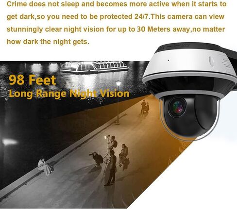 4K 8MP Mini PTZ Dome PoE IP Camera Outdoor Pan Tilt 5X Optical Zoom, 2.7-13.5mm Motorized Varifocal Lens, H.265, Ceiling/Wall Mounting, Compatible with Uniview NVR, NDAA, Black in Saudi Arabia