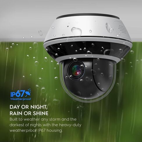 4K 8MP Mini PTZ Dome PoE IP Camera Outdoor Pan Tilt 5X Optical Zoom, 2.7-13.5mm Motorized Varifocal Lens, H.265, Ceiling/Wall Mounting, Compatible with Uniview NVR, NDAA, Black in Saudi Arabia