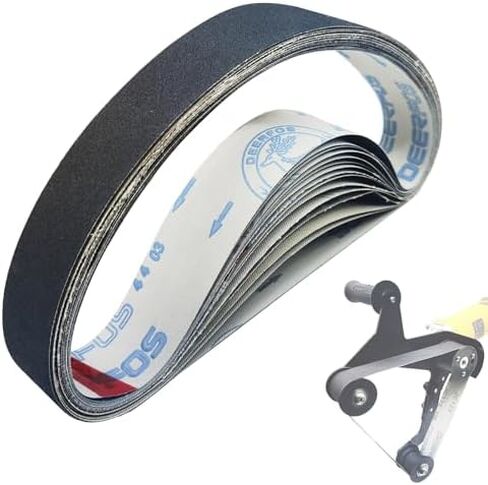 20 Pcs 1-1/2 x 29 Inch Sanding Belts,4 Pcs Each of 60/120/240/400/600 Grits Sanding Belt for Pipe Sander Adapter,740 x 40 mm Sanding Belts for Pipe or Tube Sanding Attachment. in Saudi Arabia