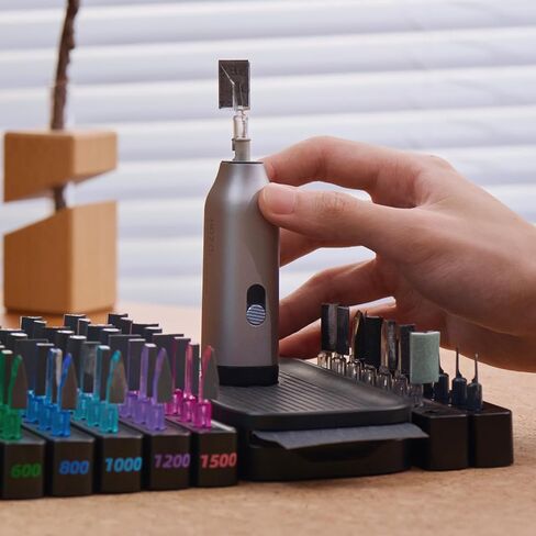 HOZO NeoSander Charging Dock with Sandpaper Storage, Desktop Organizer & Charging Station for NeoSander, Compact Base with Sanding Paper Holder for Easy Access & Workspace Organization in Saudi Arabia