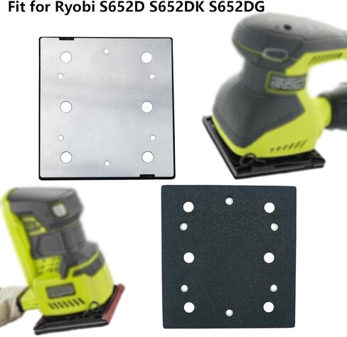 1 حزمة منصات ساندر مربعة 1/4 ورقة إنهاء ساندر استبدال الوسادة ل Ryobi S652D S652DK S652DG مزدوجة معزول ساندر in Kuwait