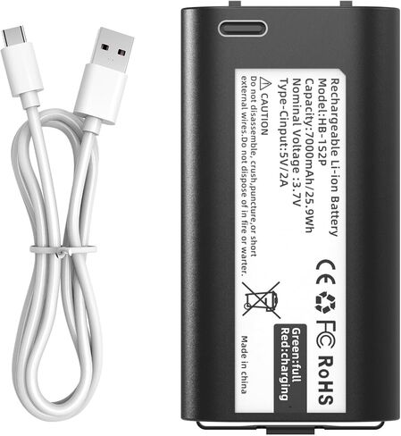 SAPBJ 7000mAh Replacement Battery for myQ Smart Garage Video Keypad | Upgraded Capacity Rechargeable Lithium-Ion Battery, Delivery Extended Run, Come with Type-C Charging Cable in Saudi Arabia