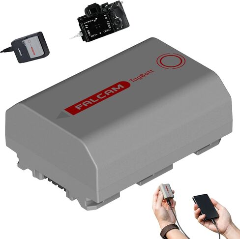 FALCAM 2420mAh NP-FZ100 Replacement Battery, Rechargeable Camera Battery USB-C, Apple Find My Tracking Support Fast Charging Compatible with Sony A1, A9, A9 II, A7 III, A7R V, A7S III, A7 IV in Kuwait
