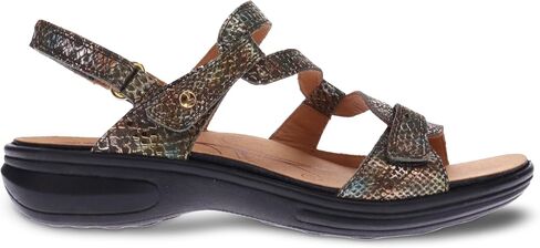 Revere Emerald 3 Women’s Sandals - Premium Soft Leather, Adjustable Straps & Contoured Footbed - Orthotic Arch Support for Stylish Comfort & All-Day Wear Peacock Python 8-8.5 M US in Kuwait