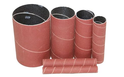Dark Stone Spindle Sander Sanding Sleeves, 4-1/2" Length, Assorted Diameters 1/2"–3", Aluminum Oxide Replacement Sleeves, 6-Pack, Choose Grit (80) in Kuwait