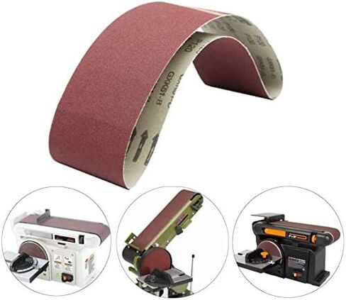 4 x 36 Inch Sanding Belts, 320/400/600/800/1000 Grits Mix Fine Grit, Belt Sander Tool for Woodworking, Metal Polishing, Aluminum Oxide Sanding Belts (5 Pack) in Saudi Arabia