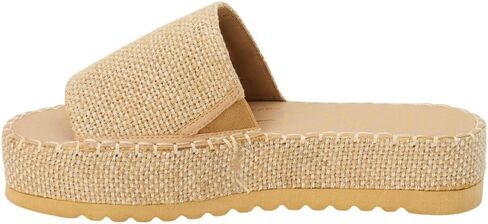 BEACH by Matisse Womens Del Mar Platform Slide Casual Sandals Casual Low Heel 1-2" - Beige - Size 7 M in Saudi Arabia