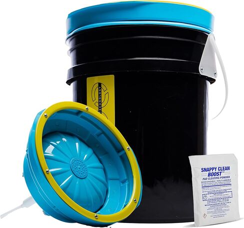 System 4000 Polishing Pad Washer – Pure Flo Cleaning Bucket System w/Controlled Pump & Removable Basin - Wool & Foam Pad Cleaner in Saudi Arabia