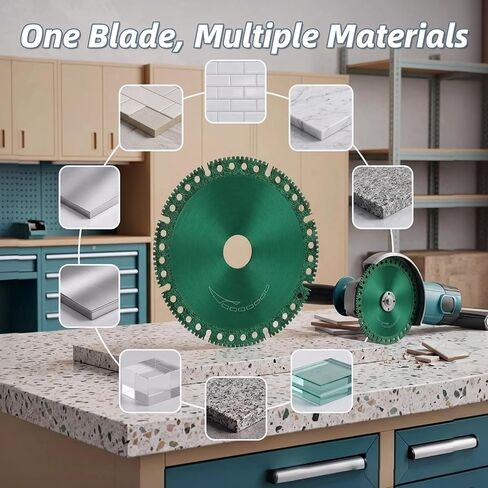 4 Inch Vacuum Brazed Diamond Multi-Purpose Saw Blades for Angle Grinder, Tile, Ceramic, Marble, Stone, Plastic and Glass, 3 Pack(VB-01) in Kuwait