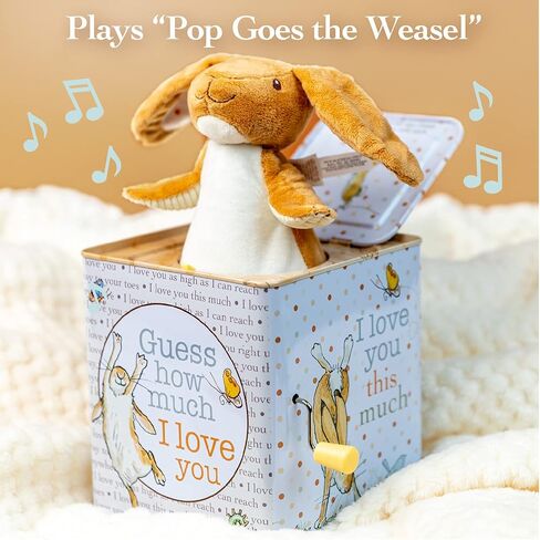 KIDS PREFERRED Guess How Much I Love You - Nutbrown Hare Jack-in-The-Box - Musical Toy for Babies in Saudi Arabia