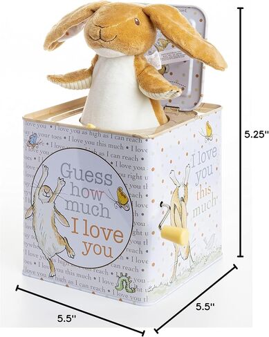 KIDS PREFERRED Guess How Much I Love You - Nutbrown Hare Jack-in-The-Box - Musical Toy for Babies in Saudi Arabia