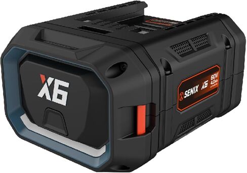 SENIX X6 60V 4 Ah Battery (60 Volt Max 4 Ah) | For SENIX Cordless Lawn and Garden Tools, Fade-Free, Battery Indicator Lights,No Worry for Use Time in Kuwait