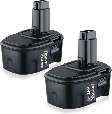VANON DC9091 4.8Ah Ni-MH Replacement for Dewalt 14.4V Battery Compatible with Dewalt Battery XRP DC9091 DW9091 DW9094 DE9091 DE9092 DE9038 and 14.4V Power Tools 2Packs | Compatible with DeWalt Battery DC9091 DW9091 DW9094 DE9091 DE9092 DE9038 and 14.4V Po in Saudi Arabia