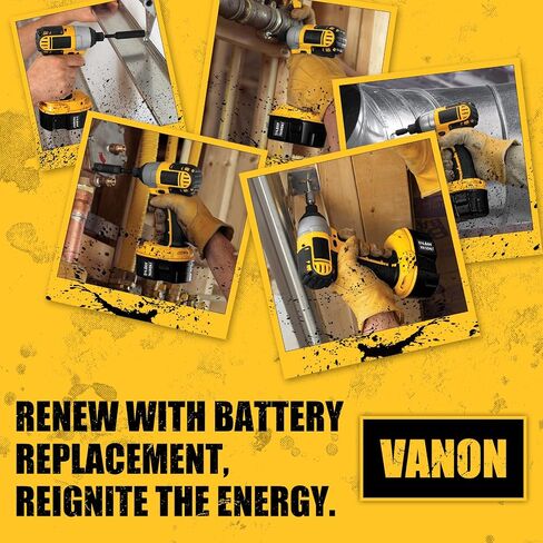 VANON DC9091 4.8Ah Ni-MH Replacement for Dewalt 14.4V Battery Compatible with Dewalt Battery XRP DC9091 DW9091 DW9094 DE9091 DE9092 DE9038 and 14.4V Power Tools 2Packs | Compatible with DeWalt Battery DC9091 DW9091 DW9094 DE9091 DE9092 DE9038 and 14.4V Po in Saudi Arabia