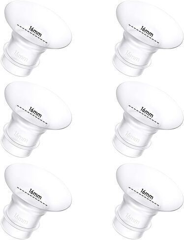 6Pcs Breast Pump Flange Insert 13mm Compatible with Momcozy/Spectra/Medela/eufy/Elvie/Lansinoh/Paruu P10 Breast Pump, Fit for Momcozy M5/M9/M6/V2 Pro/V2 pro/S12 Pro/eufy E10 S1 S1 Pro, 24mm Flange in Saudi Arabia