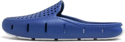 Floafers Sunset Slide - Unisex Slides - Sectional Traction - Utility Hole At Heel - Scuff-Proof Rubber Outsole Navy Peony/Bright White Men's 5, Women's 7 Medium in Kuwait