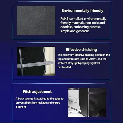 32-inch Desktop Computer Screen Hood, Monitor Hood for Sun Glare, Computer Shade, That Provides Privacy and Protection, for Office, Play Games in Saudi Arabia
