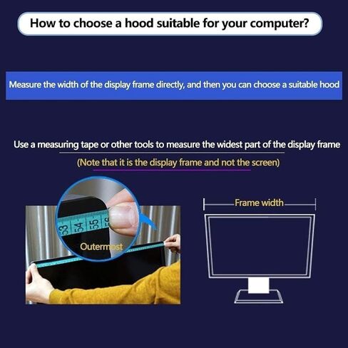 32-inch Desktop Computer Screen Hood, Monitor Hood for Sun Glare, Computer Shade, That Provides Privacy and Protection, for Office, Play Games in Saudi Arabia