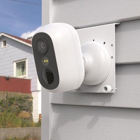 حامل جانبي من الفينيل متوافق مع eufy Security eufyCam C35، دعامة تثبيت للكاميرا الخارجية بدون مثقاب، أبيض (عبوة واحدة) in Kuwait