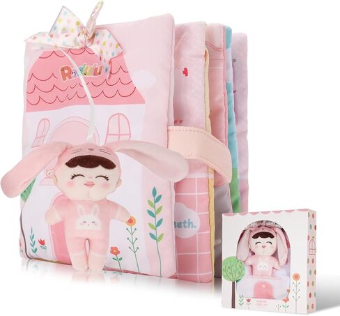 Soft Cloth Books for Baby Gift, Activity Quiet Cloth Books Developmental Toys,Interactive Baby Books for Toddlers Infants Kids Toys Gift for 0-2 Year Old Doll in Saudi Arabia