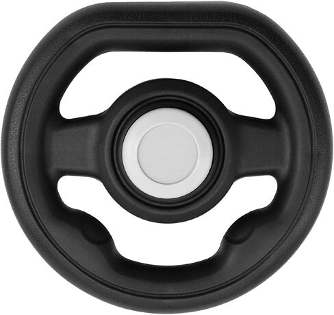Stroller Steering Wheel Toy Black | Interactive Simulated Steering Wheel for Stroller Shopping Carts Wagon/Shopping Cart Attachment for Kids in Kuwait