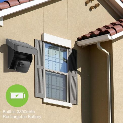 2PACK Solar Panel Charging Mount Compatible with Blink Outdoor 4 (4th Gen)/(3rd Gen) XT3/XT2/XT,Blink Outdoor 2K+ Camera,Weatherproof,Internal 3300mAh Rechargeable Battery Continuously for 365 Days in Saudi Arabia