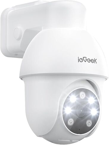 ieGeek 8MP PoE Security Camera System, 1pcs Wired Outdoor Cameras | 355°Pan 90°Tilt, 8CH NVR with 2TB HDD, Automatic Human Tracking, AI Detection, 2-Way Audio, Color Night Vision in Saudi Arabia