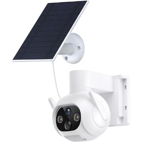4G LTE Cellular Security Camera, No WiFi Needed, Solar Powered with Built-in eSIM, 2K Pan Tilt, PIR Motion Detection & Auto Tracking, Color Night Vision for Farm, Ranch, Barn & RV in Kuwait