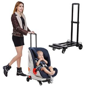 Car Seat Trolly, Go Carts for Kids,Car Seat Carrier for Airport with Wheels and Compact Fold Travel in Kuwait
