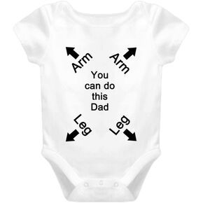 You Can Do This Dad Arm Leg Baby Infant Clothing Funny Baby One Piece T Shirt in Saudi Arabia