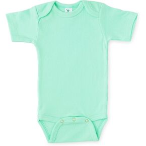 Laughing Giraffe Baby Blank Short Sleeve Unisex One Piece Bodysuit (6-12 Months, Mint) in Saudi Arabia