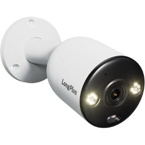 LongPlus 12MP UHD Poe Wired Security Camera Outdoor for Security Cameras System, Cameras for Outdoor Home Security Spot Lights Color Night Vision, Strobe Light Alarm & Sound CP12B1 in Saudi Arabia