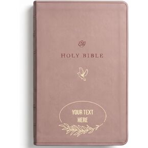 Personalized ESV Gift Bible with Custom Text and Design, Blush Rose TruTone, English Standard Version, Portable Christian Gift for Baptism, Graduation, Birthday and Church Welcome in Kuwait