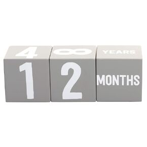 Kate & Milo First Moments Wooden Baby Milestone Blocks | Includes 3 Wooden Age Blocks, Numbers 0-9, Weeks, Months and Years, Pregnancy and Baby Milestone Photo Props in Saudi Arabia
