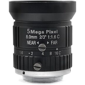 Microscope Camera, HD Lens 5Megapixel 8MM C Mount Aperture F1.6 FAormat 2/3" for Surveillance Security IP Camera CCTV Accessories in Saudi Arabia