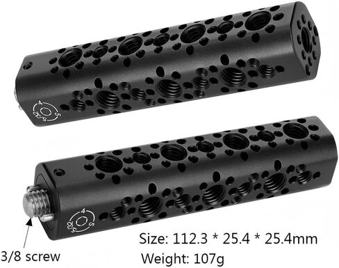 7 PCS Suite Universal Arri Positioning Top Handle Fixture Handle Can Be Spliced with Universal Handle Aluminum Alloy Camera Handle (Black 7-Piece Set) in Saudi Arabia