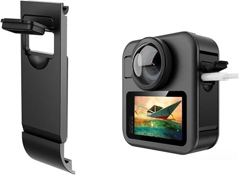 Battery Side Cover，Compatible for GoPro Max 2，Dustproof Battery Door Housing Case Lid Charge Camera Accessories in Kuwait