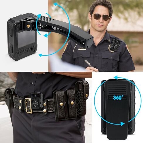 ONCHEER 1080P Sport Body Camera, with 32G TF Card Shoulder & Waist Clips, Police Body Cam Long Time Record, Personal Body Worn Cameras for Law Enforcement, Security Guards, Bike Trip in Saudi Arabia