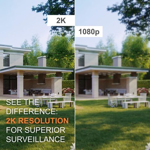 Starlight Window Camera, 2K Resolution, Full-Color Night Vision, Wi-Fi Indoor Security Camera, Wide Angle View, AI Detection in Kuwait
