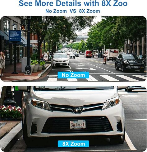 PTZ Outdoor Indoor Camera Wired 3 Lens, 32GB Local Storage, 8X Hybrid Zoom | WiFi Home Cameras 24/7 Recording, Pan/Tilt 360°View Auto Tracking, Free AI Detection, Color Night Vision, 2 Way Talk in Saudi Arabia