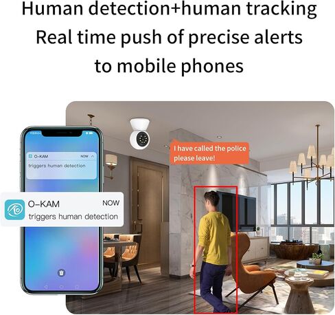 EVERSECU HD 2K 3.0MP WiFi Home Security Camera, Pan/tilt, Humanoid Auto Tracking, 2 Way Audio, Night Vision, Compatible with Alexa, Baby Monitor Elder Pet Camera(4pcs) in Saudi Arabia