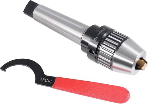 CanCNC MT4 1/16-5/8" Precision Keyless Drill Chuck, 0537-5804 | Heavy-Duty, Integrated Morse Taper #4 Shank and Titanium Jaws in Kuwait