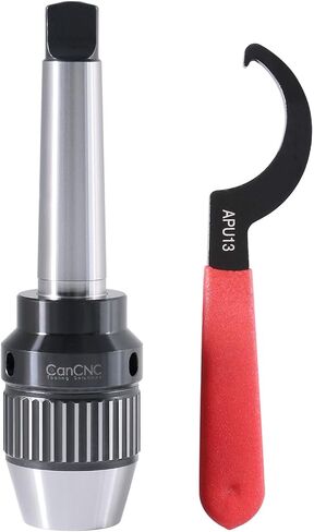 CanCNC MT4 1/16-5/8" Precision Keyless Drill Chuck, 0537-5804 | Heavy-Duty, Integrated Morse Taper #4 Shank and Titanium Jaws in Kuwait